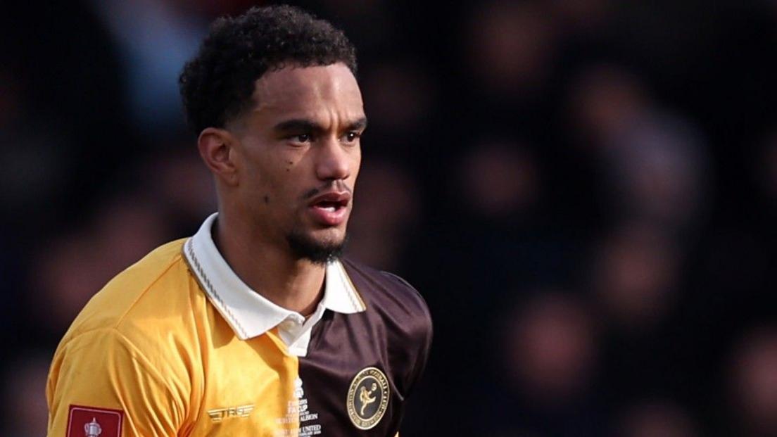 Terence Vancooten in action for Burton Albion