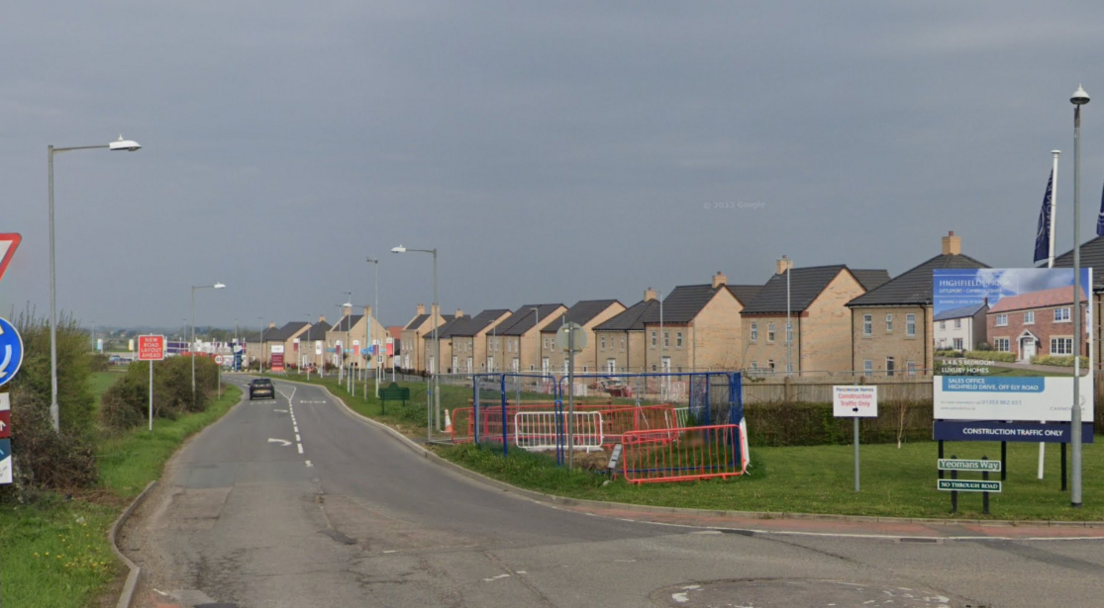 Building work on new homes at Littleport