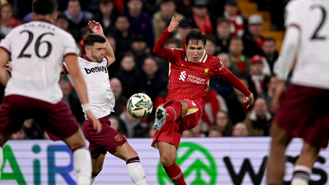 Liverpool 5-1 West Ham: Federico Chiesa catches the eye - BBC Sport