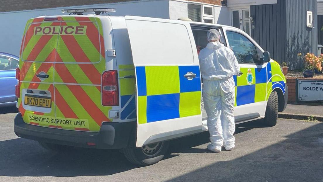 Police at a house on Bolde Way in Spital