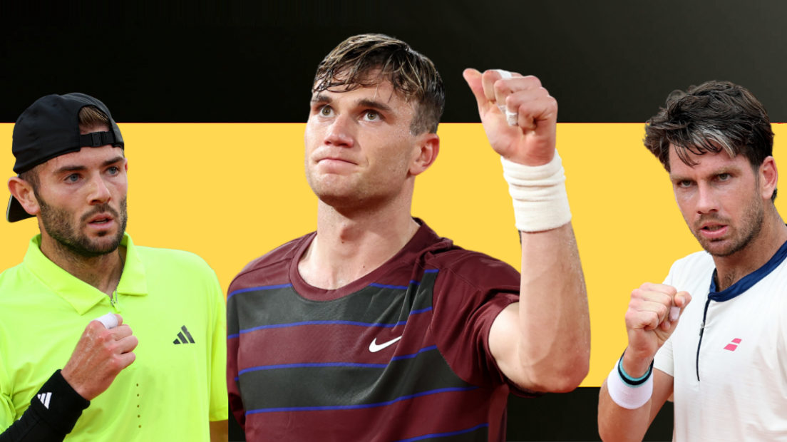 Jacob Fearnley, Jack Draper and Cameron Norrie