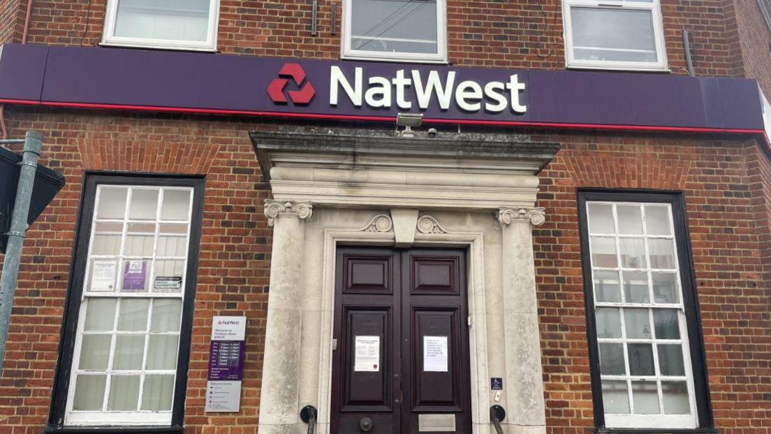 The entrance to NatWest Paddock Wood