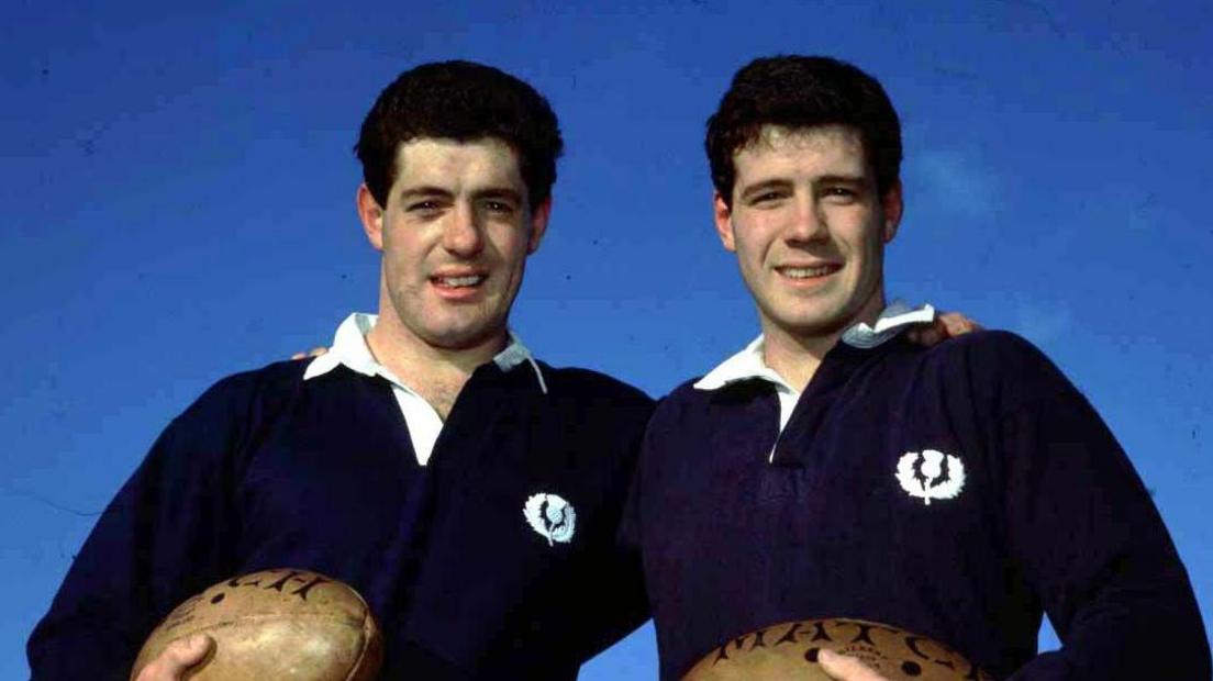 Scott Hastings, right, and brother Gavin both served Scotland with distinction