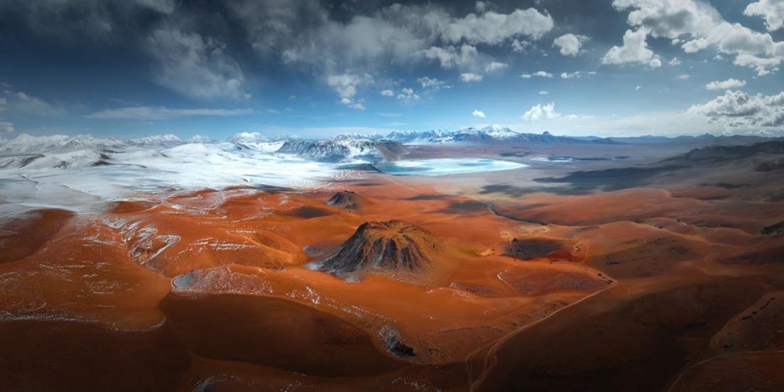 wide shot of bolivian landscape