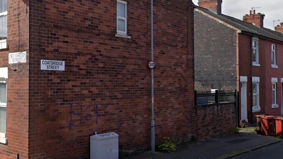 Terraced houses in Coatbridge Street, Manchester