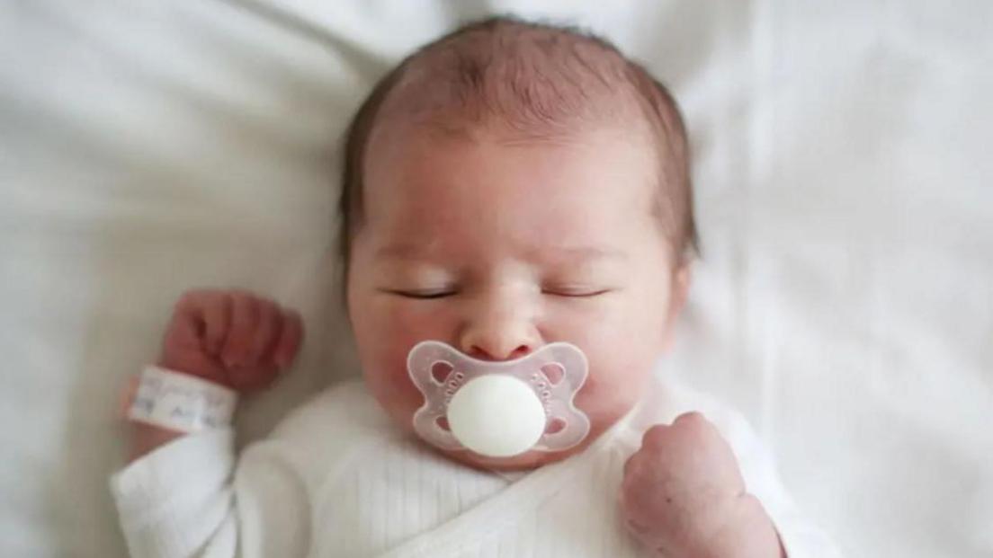 A baby sleeping