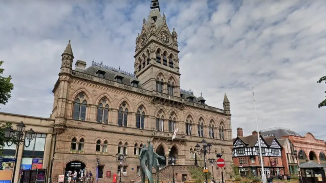 A general view of the ornate Chester Town Hall