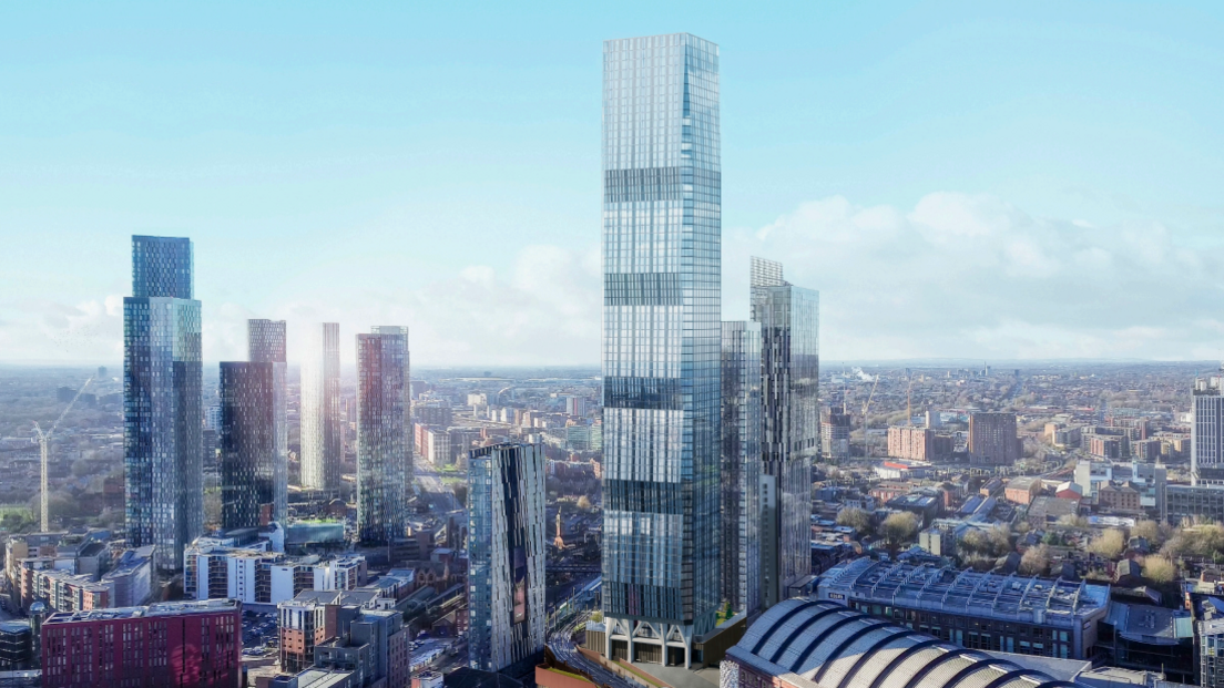 New skyscraper cluster approved for Manchester city centre - BBC News