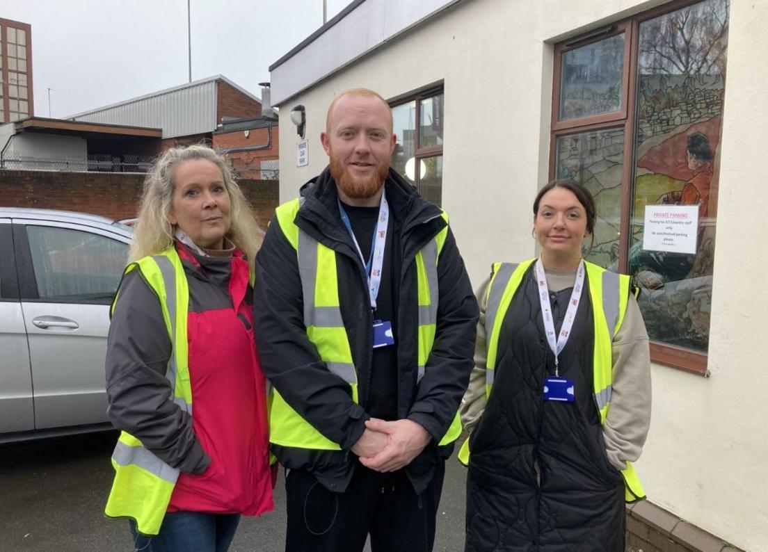 Three members of a housing team