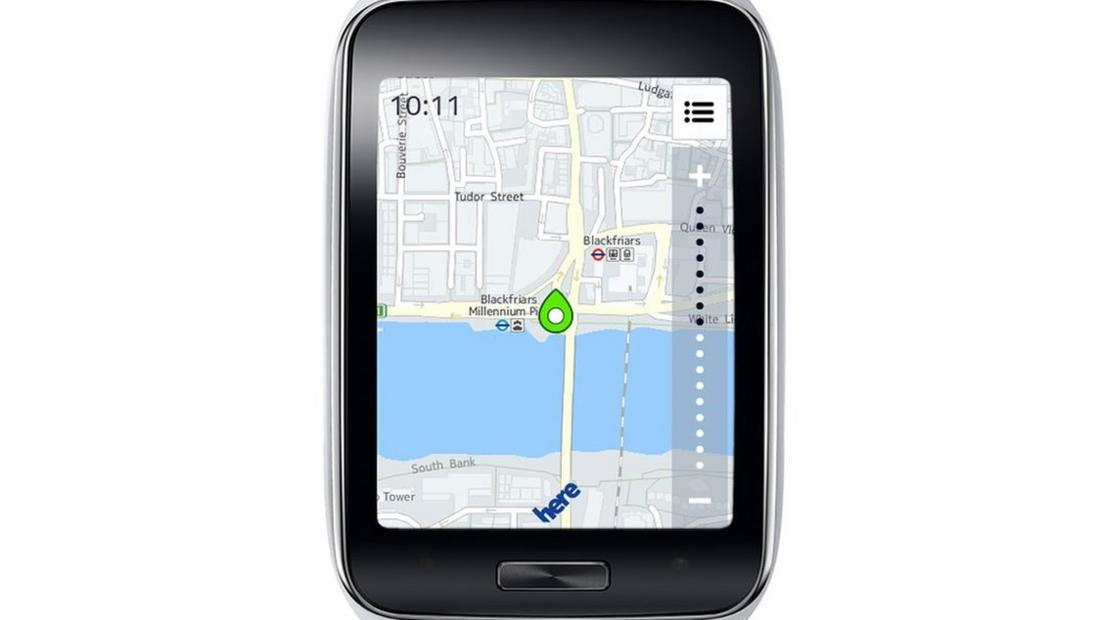 Map on Samsung Gear S