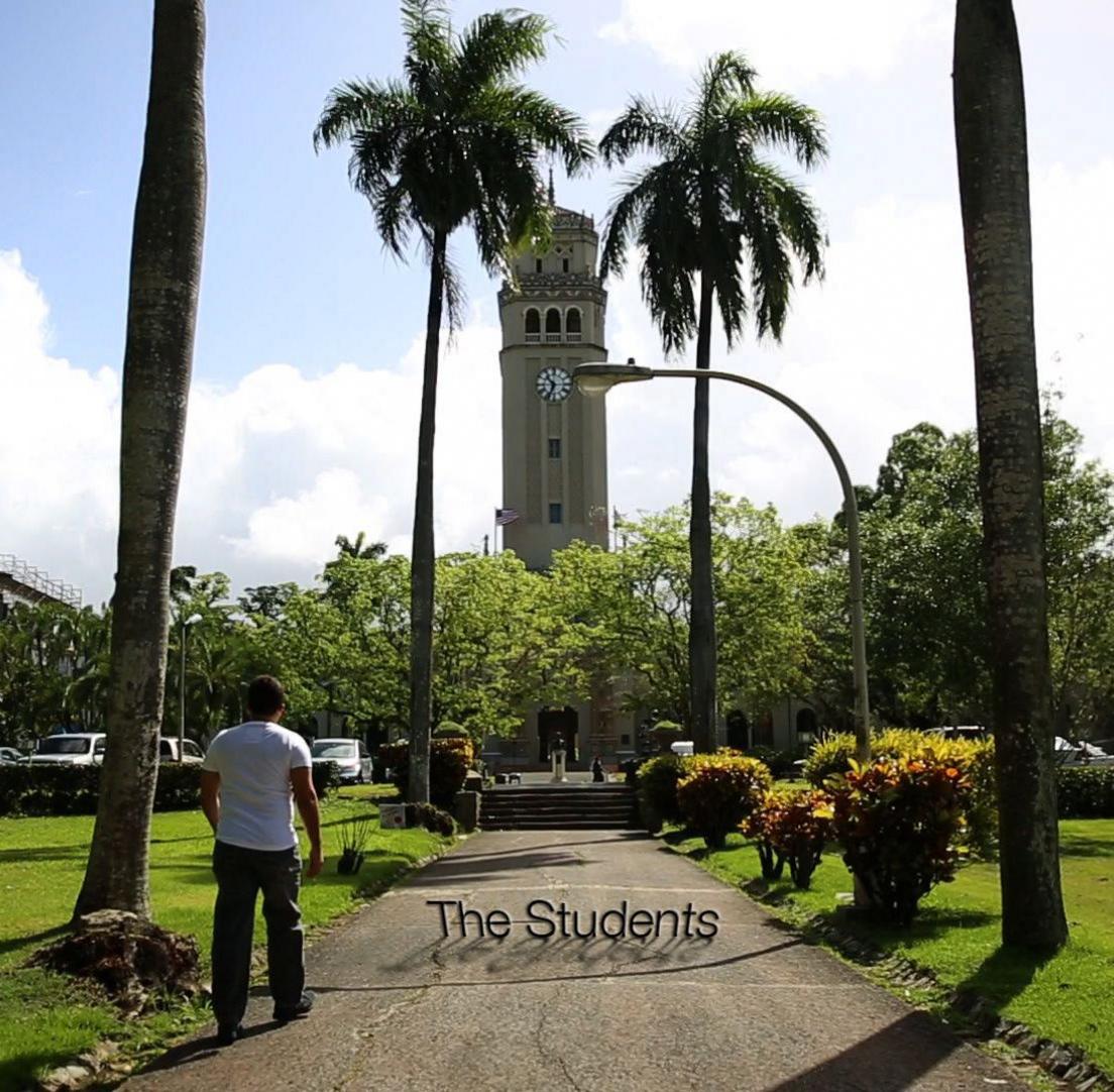 Student on campus