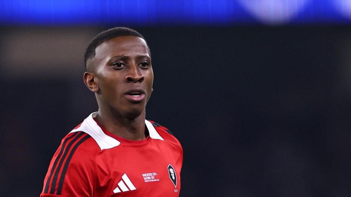 Tyrese Fornah in action for Salford City