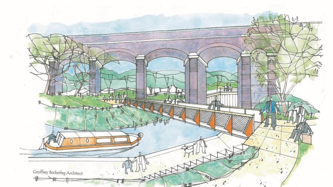 Artists impression of footbridge