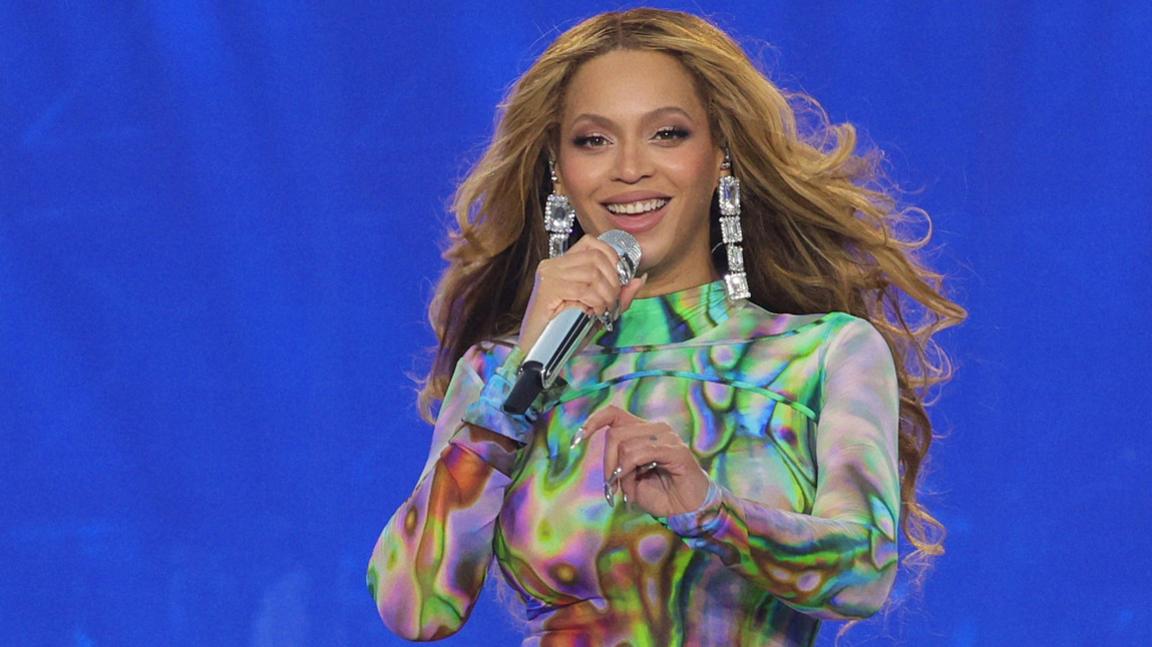 Beyoncé performs onstage during the “RENAISSANCE WORLD TOUR” at the Tottenham Hotspur Stadium on May 29, 2023 in London, England