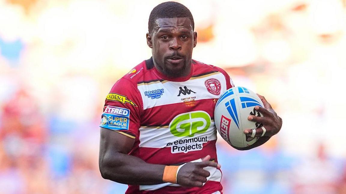 Christian Wade successful action for Wigan Warriors