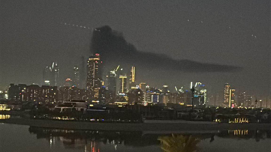 Yr olygfa yn Dubai ddydd Sul