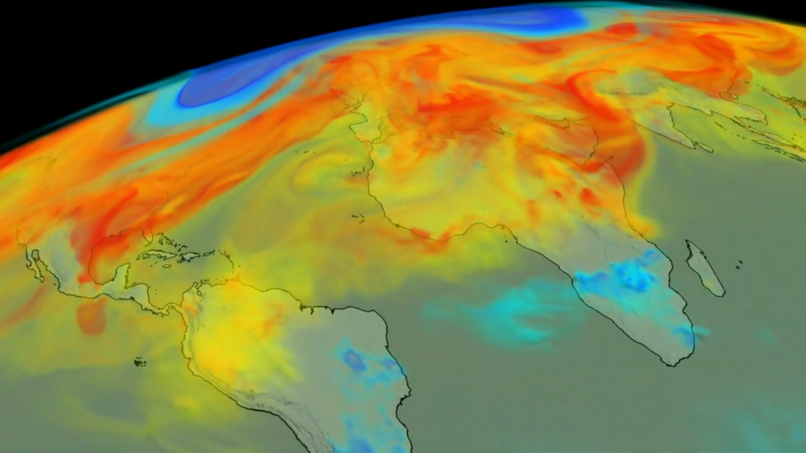 CO2 depiction