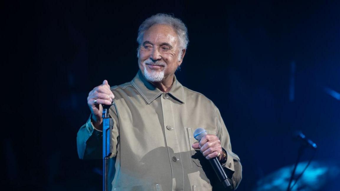 Sir Tom Jones performing at Llangollen