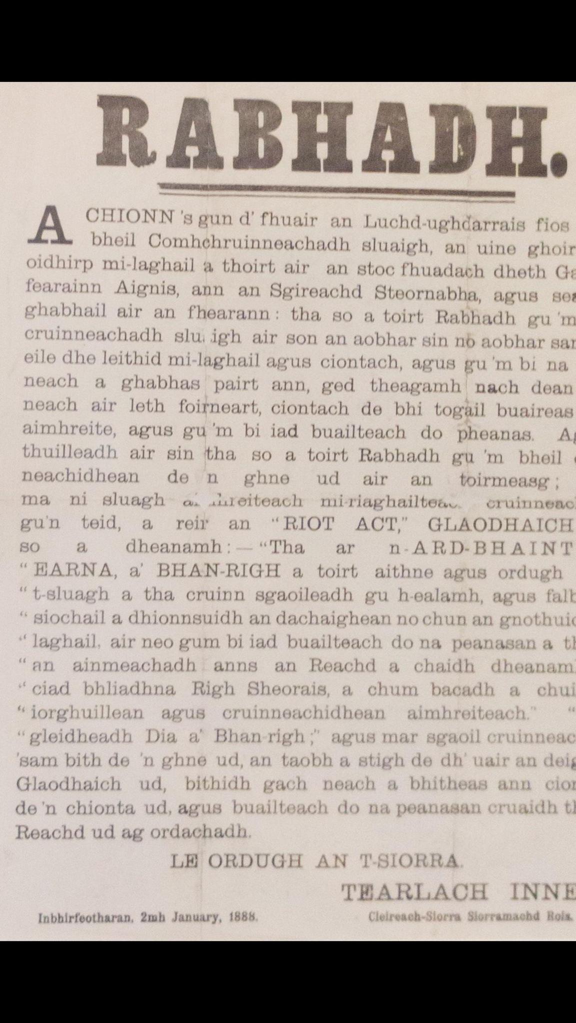 Rabhadh Aiginis
