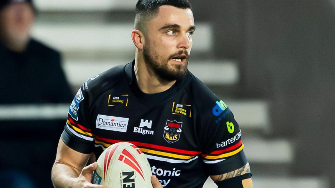 Caleb Aekins in action for Bradford Bulls