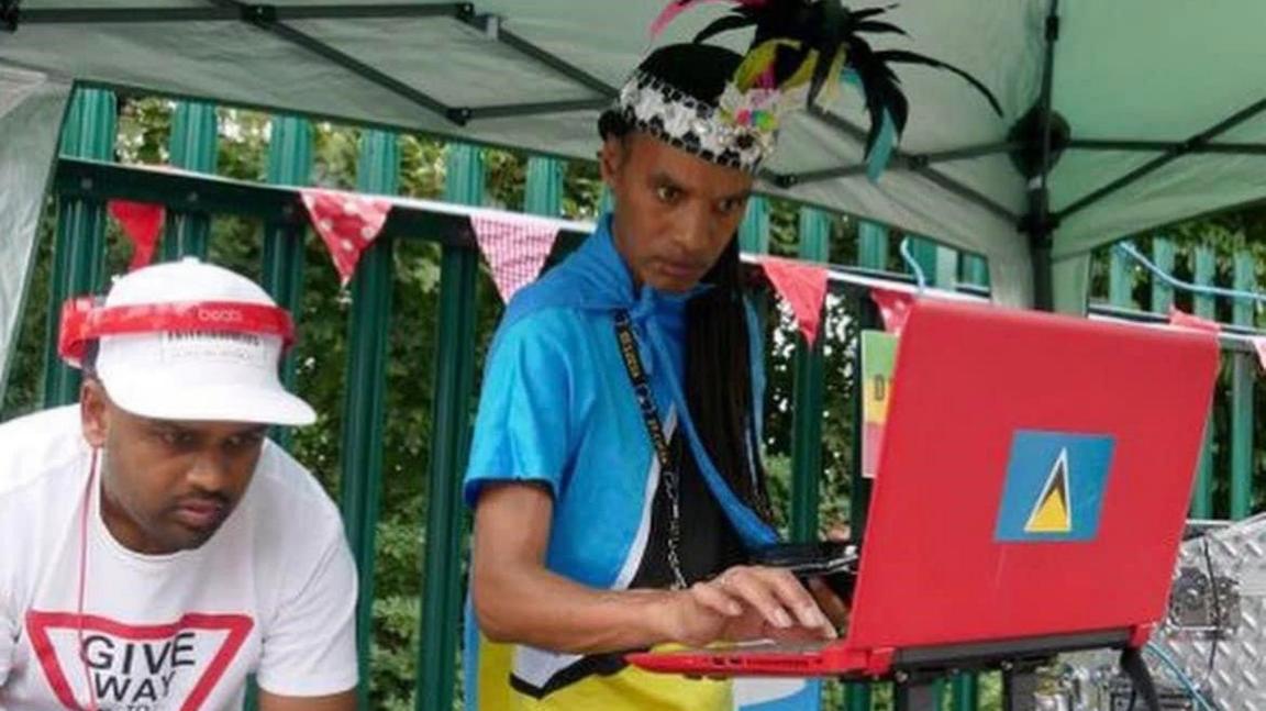 DJ Mikey Ragga performs in 2023 at Medway Culture Club carnival