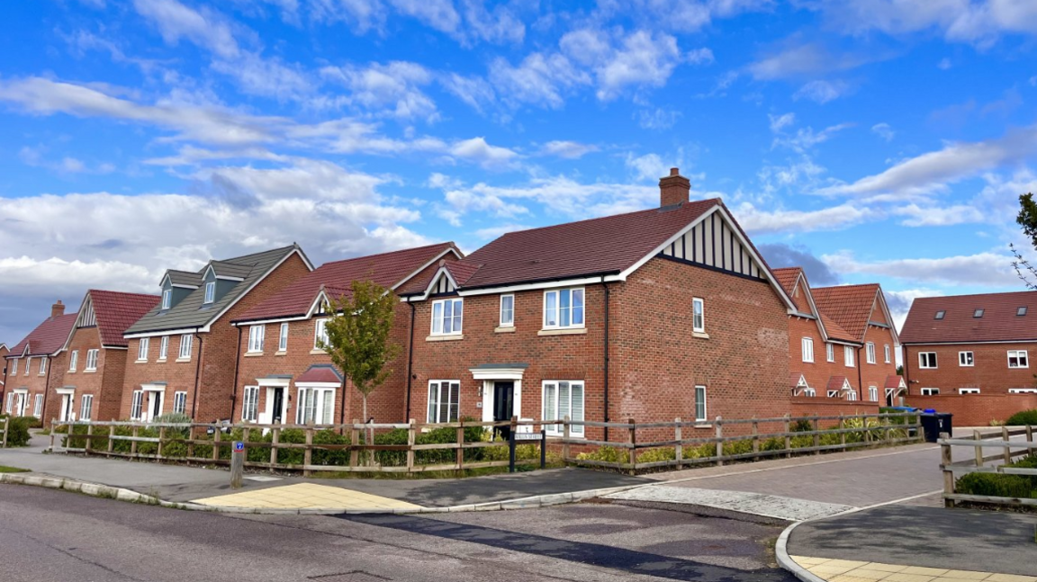 New estate built in and around Mount Road and Saltsmarsh Road in Bury St Edmunds