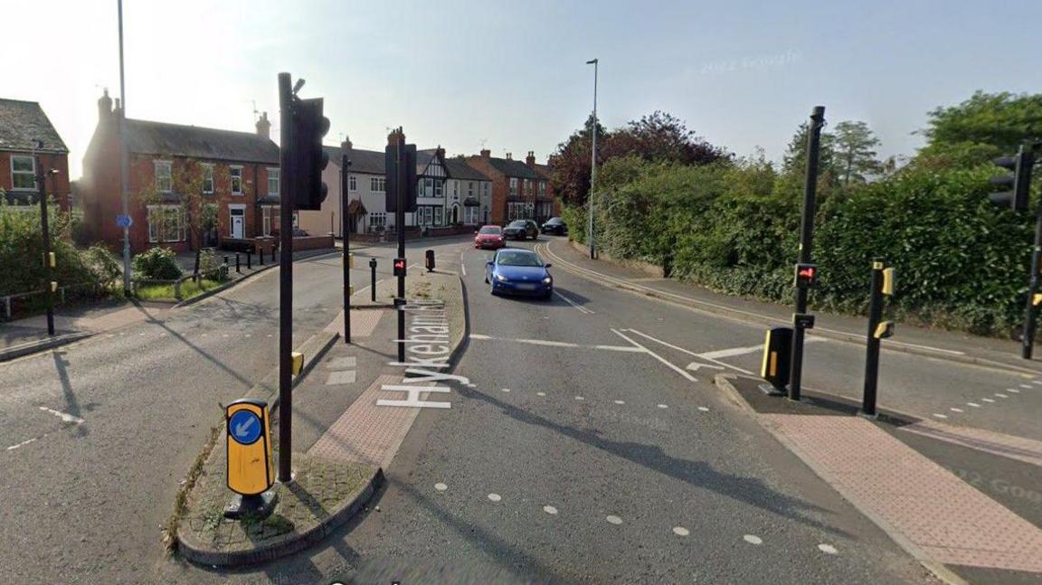 The junction of Hykeham Road and Newark Road in Lincoln