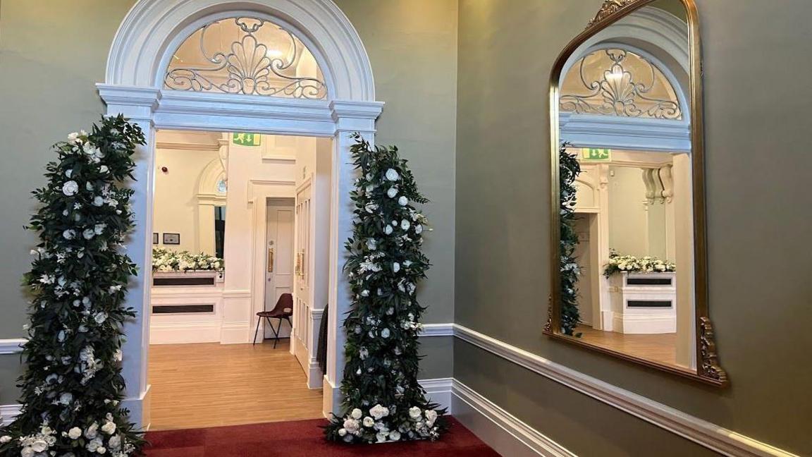 Interior of newly restored Assembly Rooms