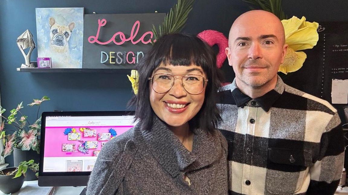 Amanda Mountain and her husband and business partner Frank