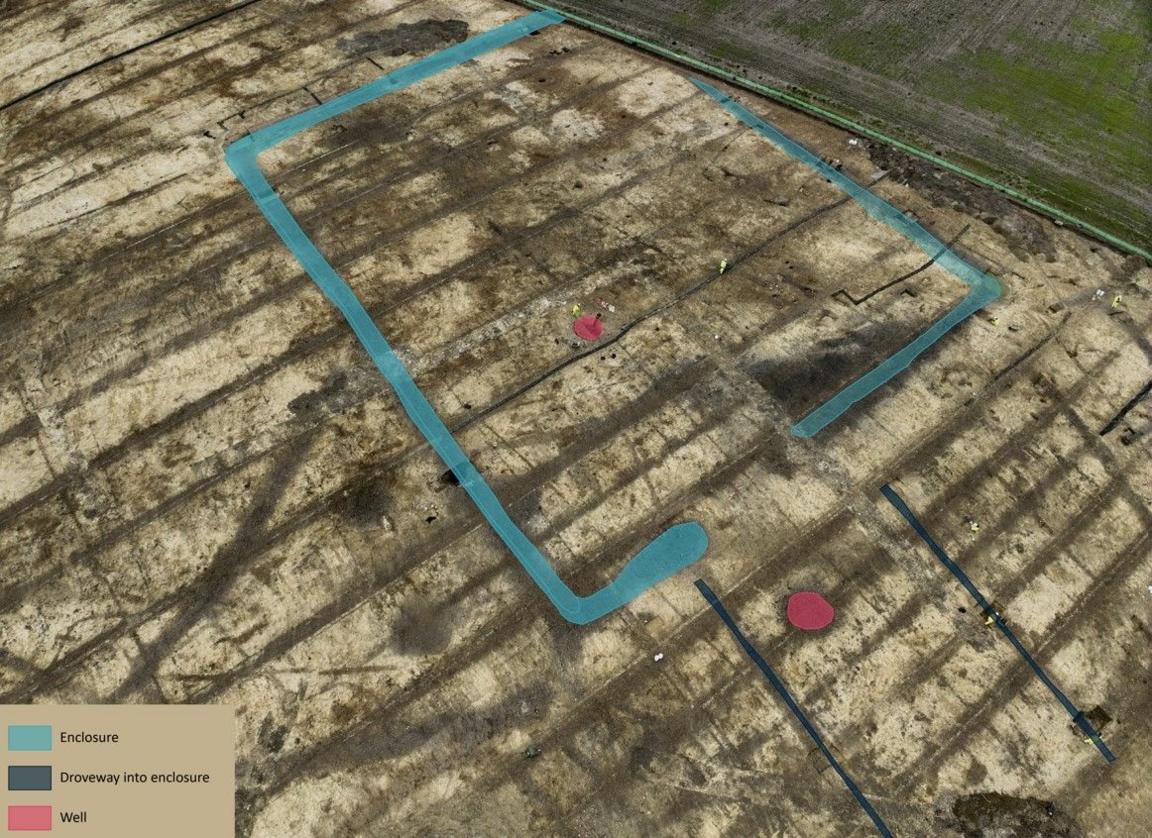 Site plan of excavations