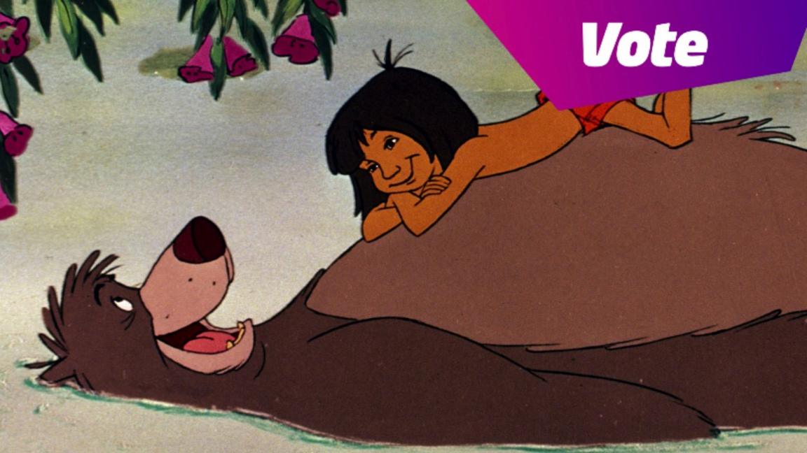 Baloo and Mowgli in The Jungle Book