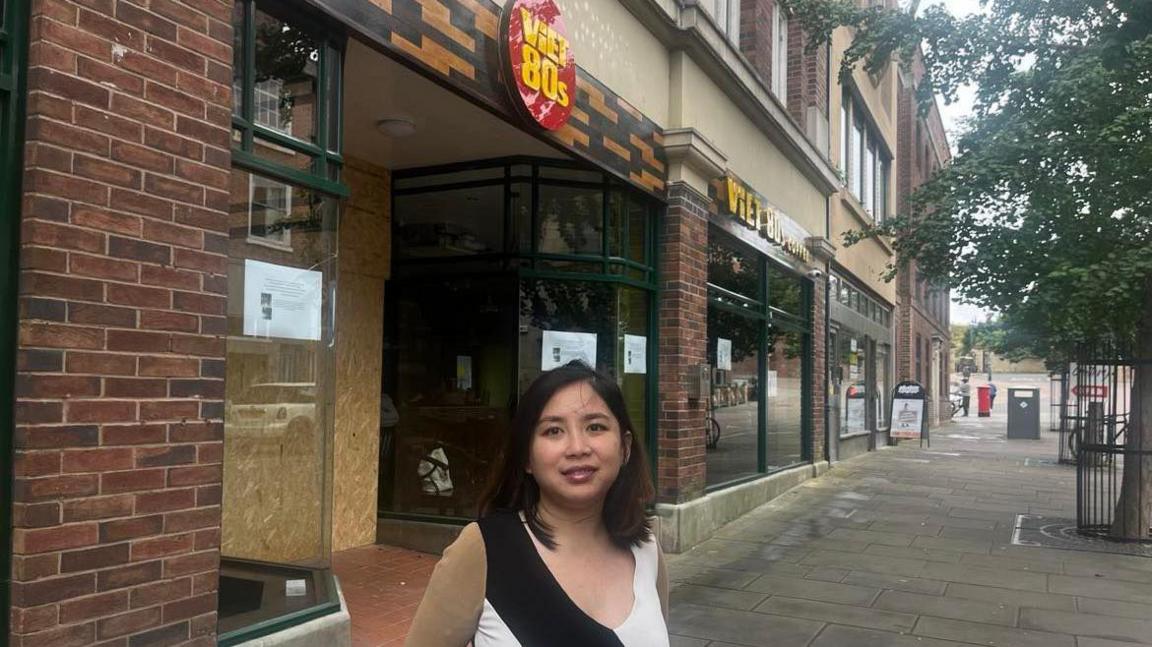 Iris Nguyen, owner of Viet80s restaurant and cafe, pictured in front of the venue