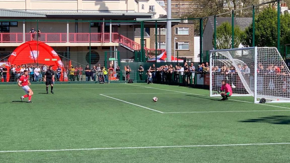 Lorne Bickley's missed penalty