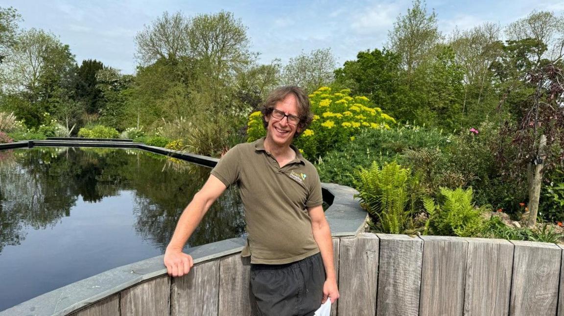 Severn Hospice head gardener Joel Richards