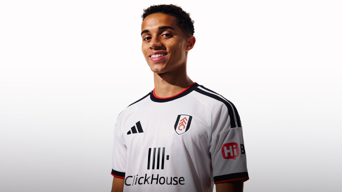 Josh King in Fulham's new home kit