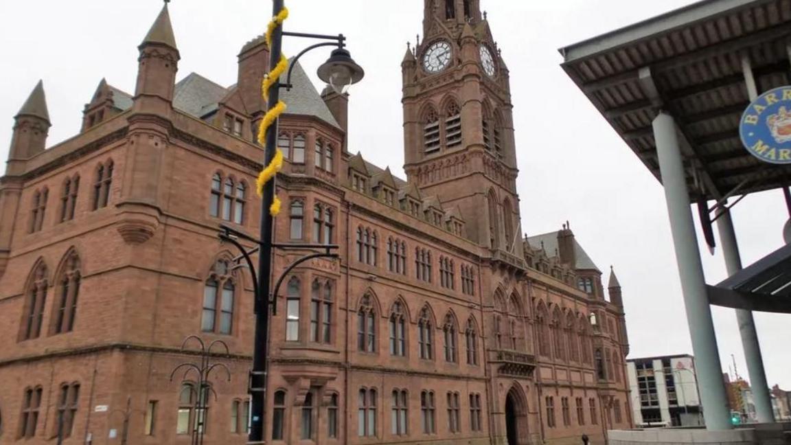 Side view of Barrow Town Hall