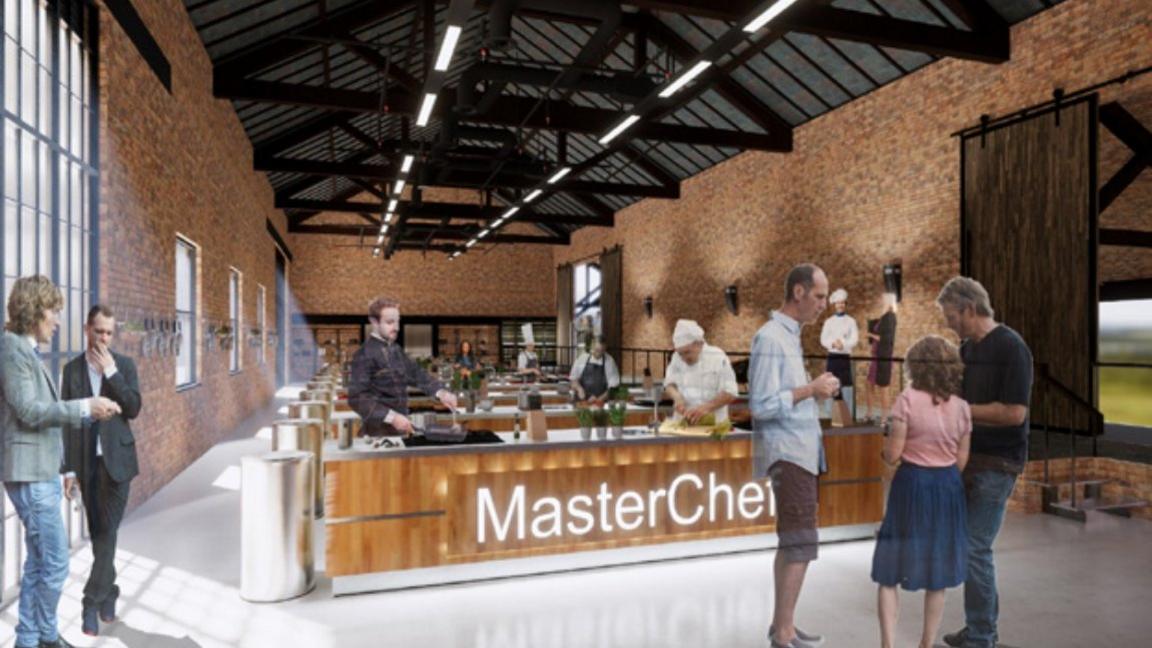 A mock-up of the new MasterChef studio