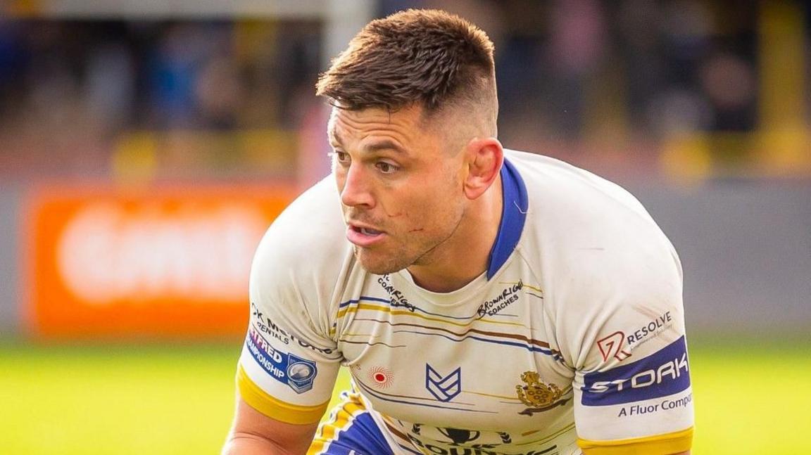 James Newton playing rugby league for Whitehaven