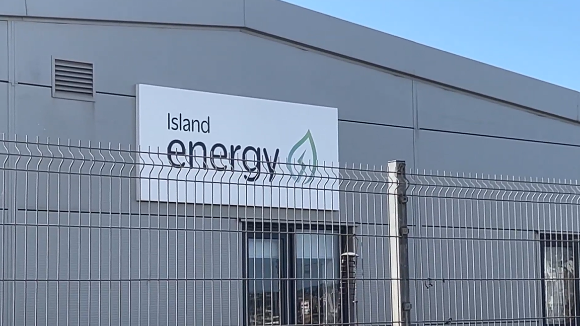 Island Energy sign building