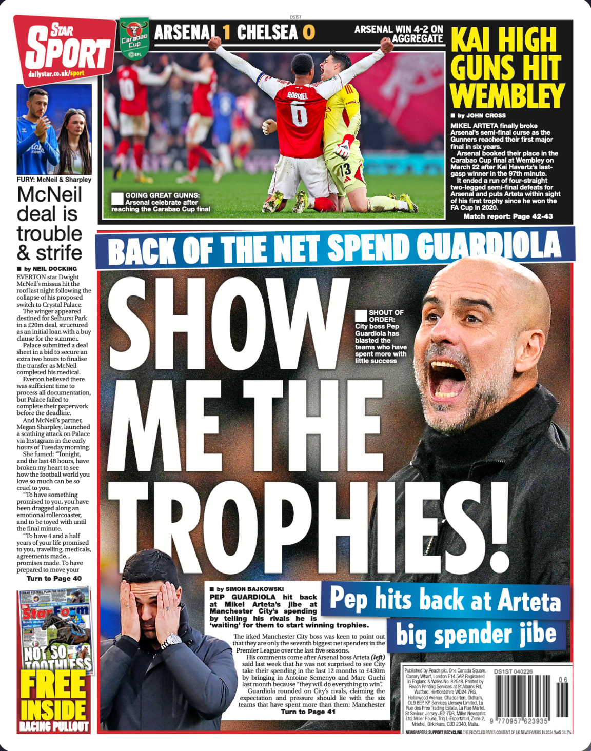 Star back page
