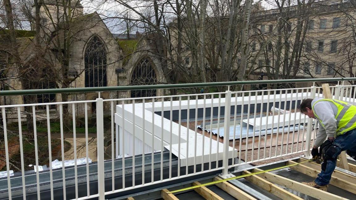 Minster Terrace being finished off 