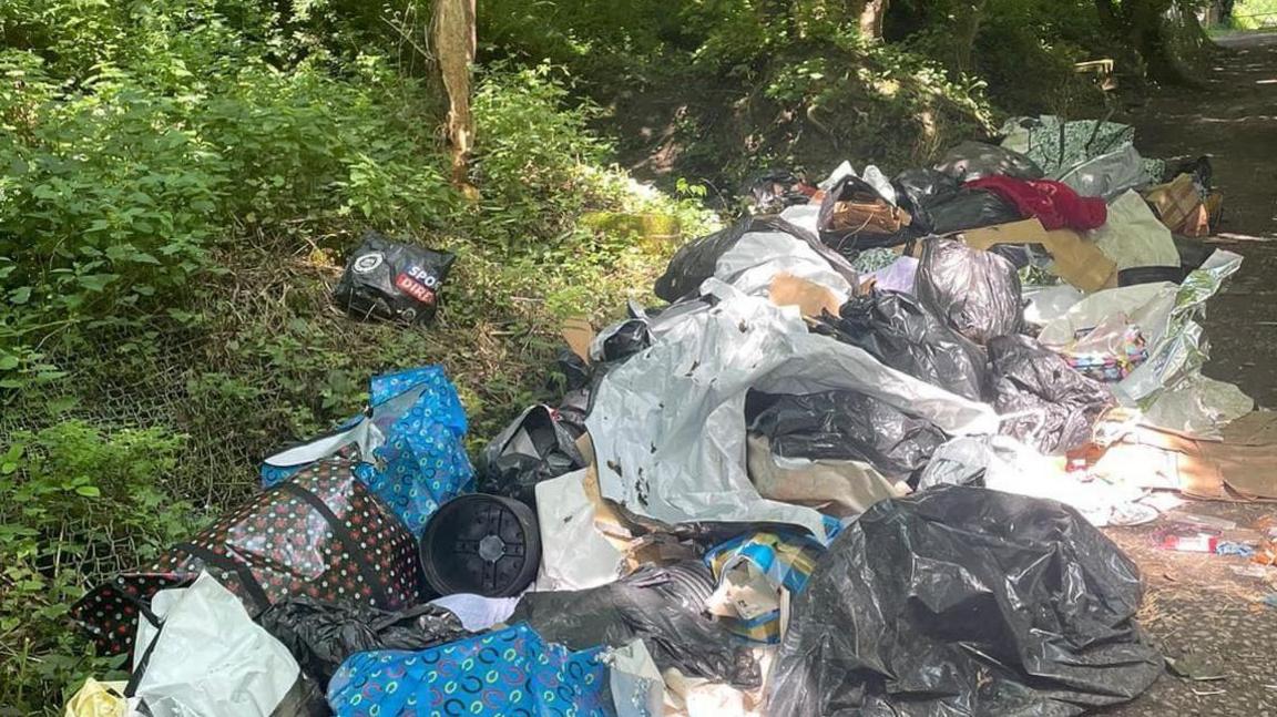 Cannabis fly-tip in Huddersfield