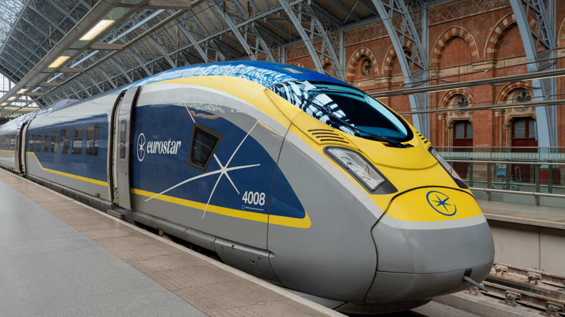 Eurostar train on platform