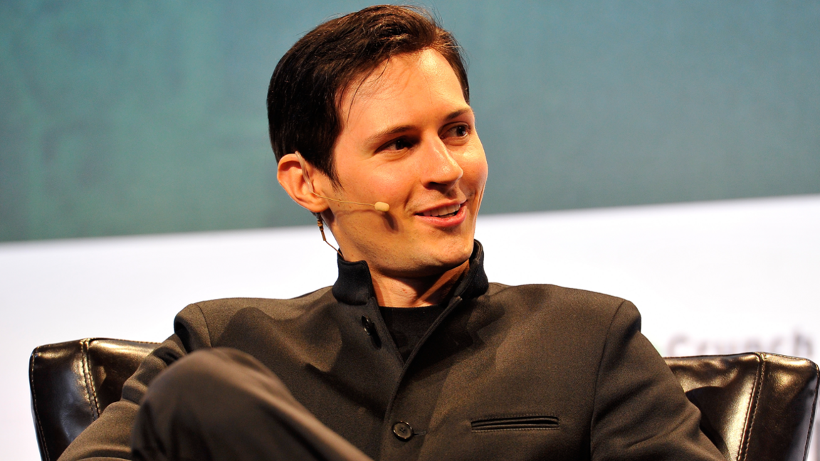 Pavel Durov, CEO and co-founder of Telegram speaks onstage during day one of TechCrunch Disrupt SF 2015, in California