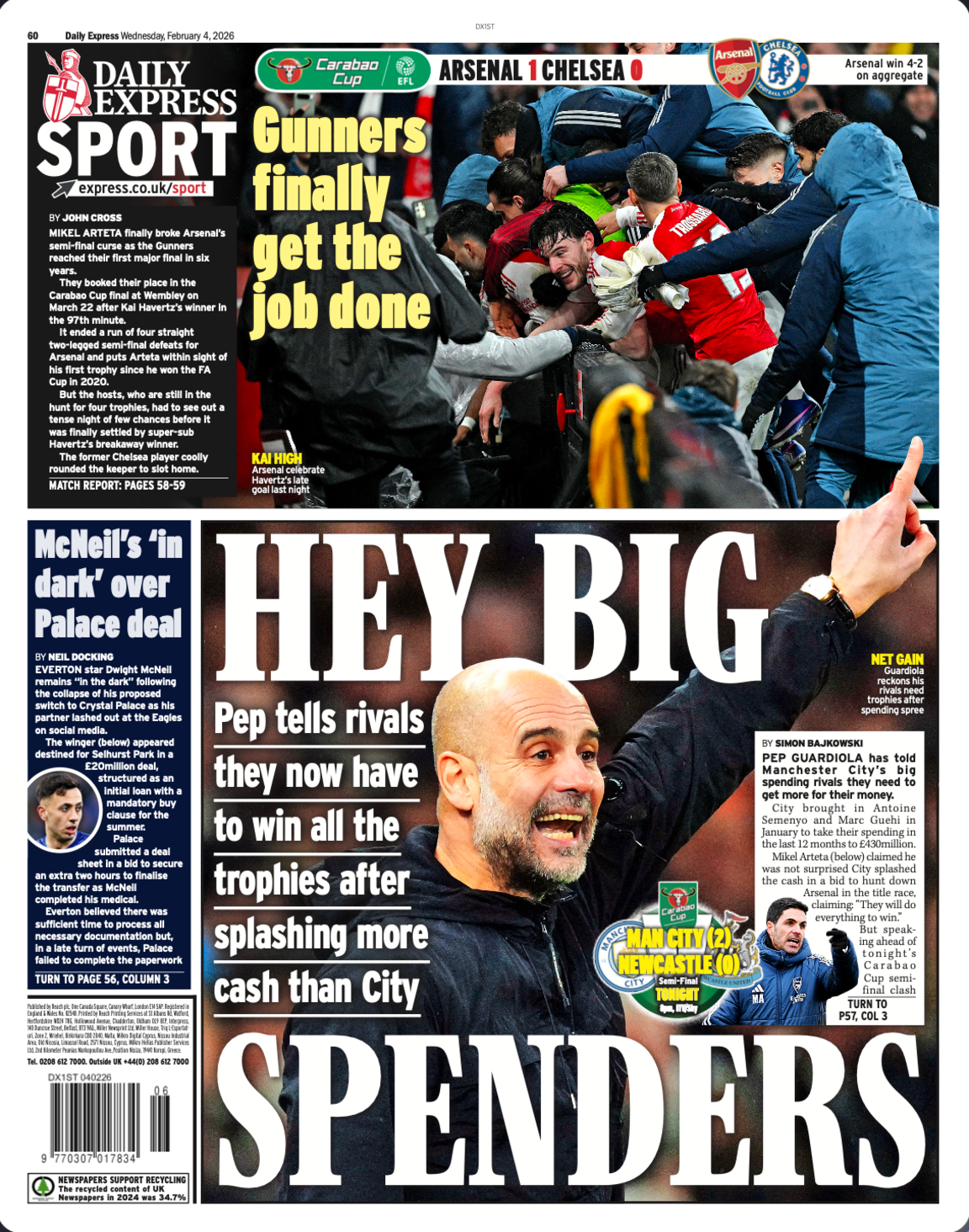 Express back page