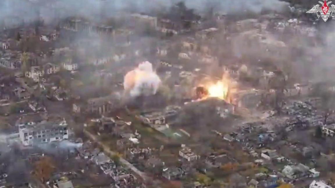 An abandoned village near Pokrovsk under fire