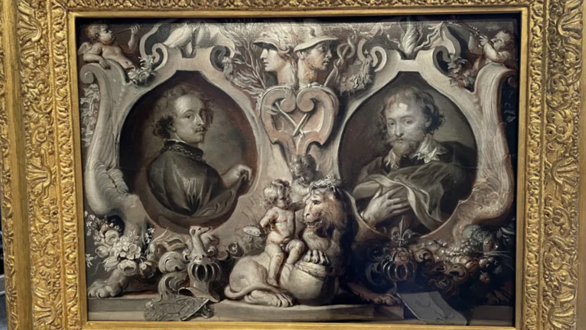 17th century portrait of Sir Peter Rubens and Sir Anthony van Dyck