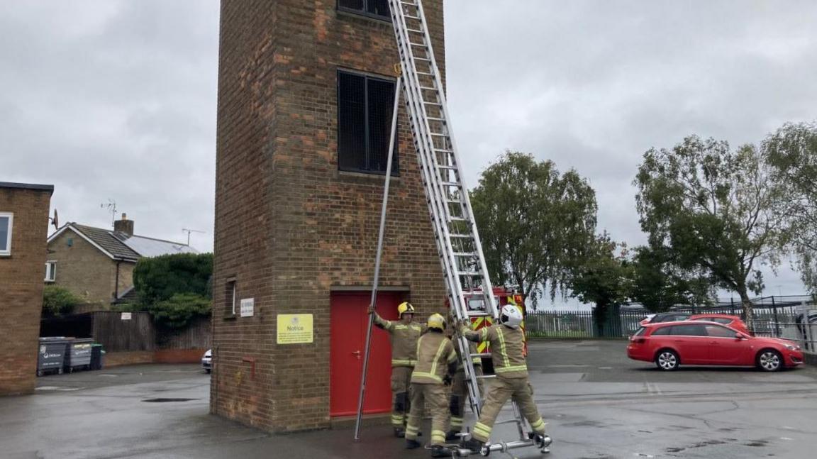 Fire training exercise