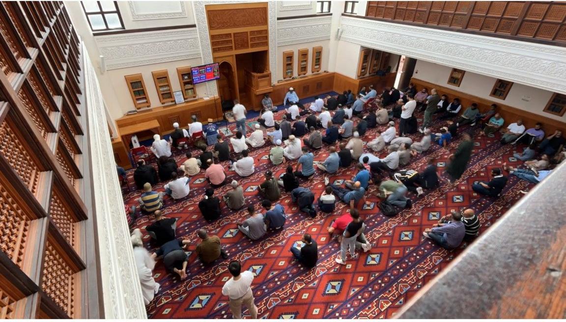 Inside the Al-Manaar Islamic Centre