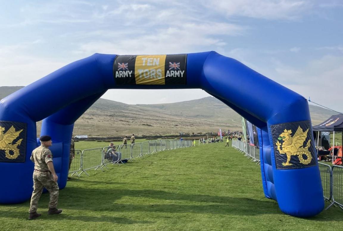 Ten Tors finish line